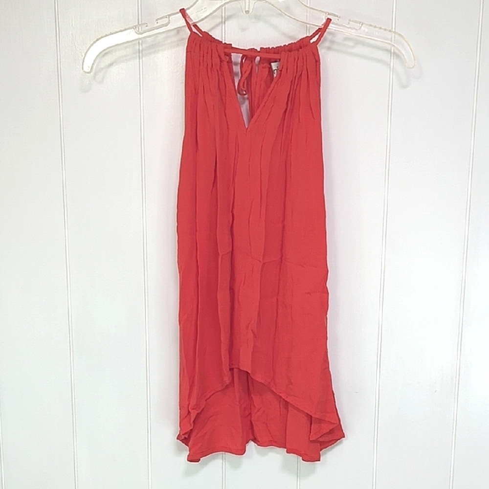 ❤️5/$25 Veronica M Vibrant Red Textured Top